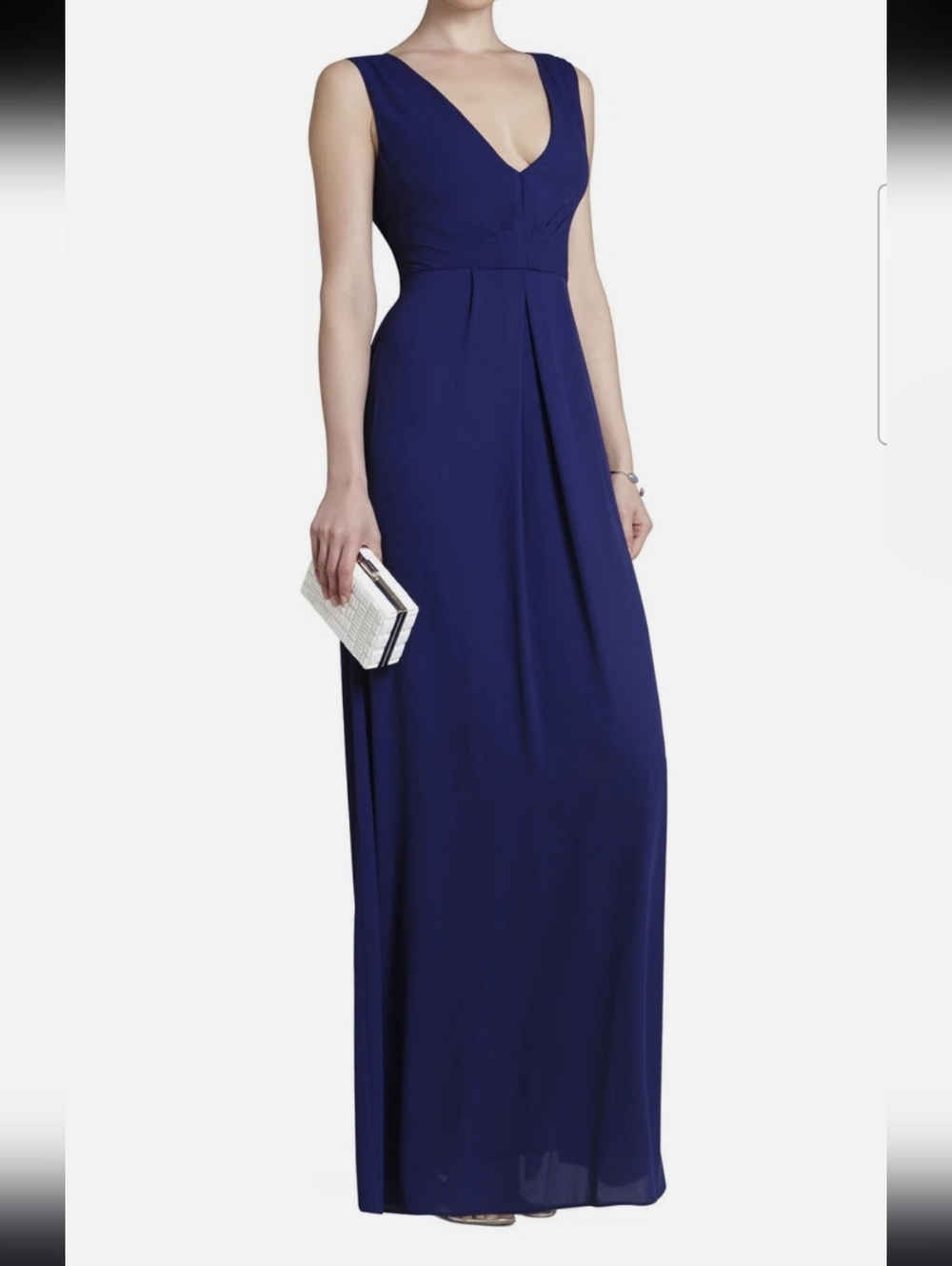 BCBG MaxAzria Colbalt Sleeveless Evening Gown in Royal Blue, size 4
